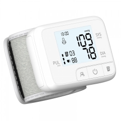 AOJ-35D家用高精度小巧腕式血压计智能语音血压测量仪（白色）